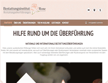 Tablet Screenshot of bestattungsueberfuehrungen.com